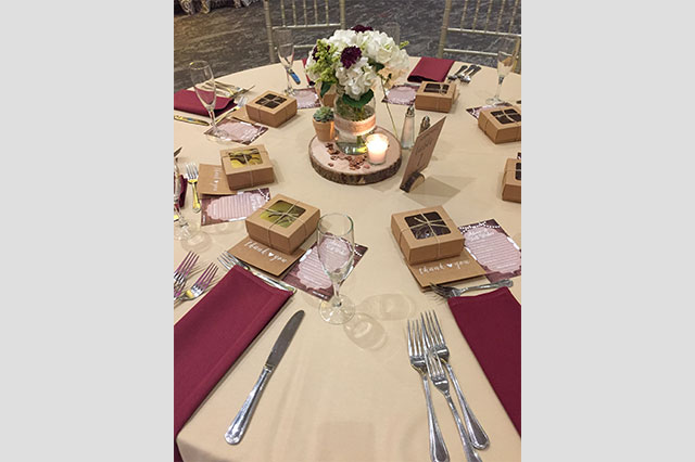 Wedding Banquet Table at Serafresca